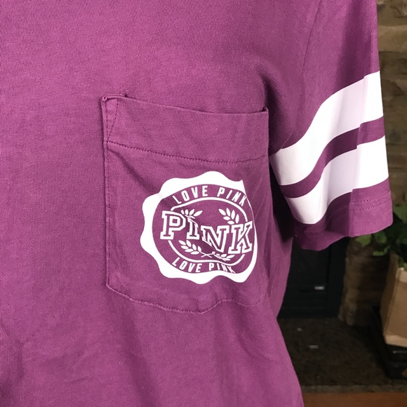 VS Pink Varsity T-Shirt Size Small - Picture 5 of 5
